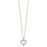 Sophia Jewelers 18K Gold-Plated Sterling Silver Necklace with Emerald & Diamond Mystique
